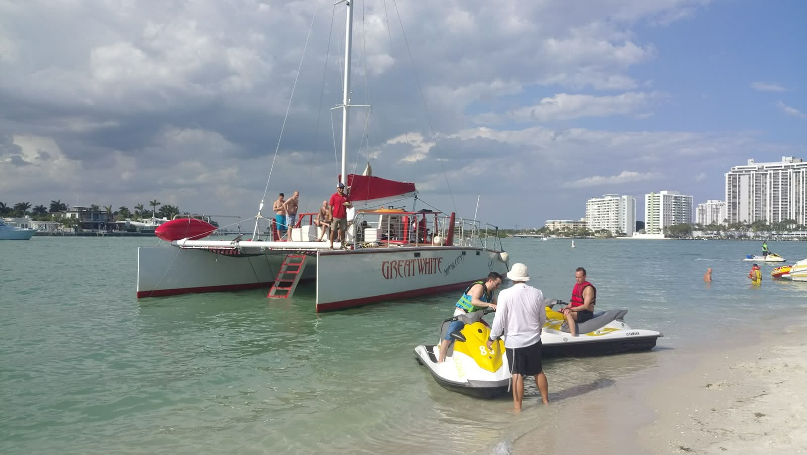 Miami Beach Catamarans on Biscayne Bay